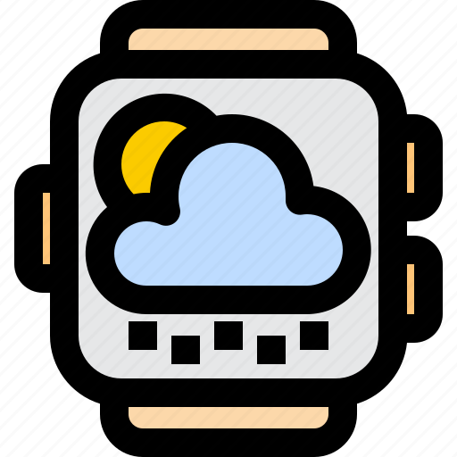 App, weather, sunny, cloudy, notification, rainy, watch icon - Download on Iconfinder