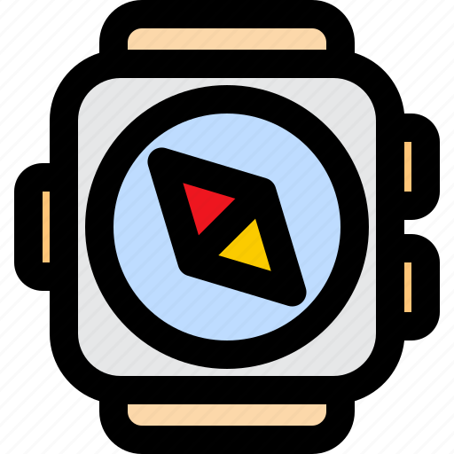 Navigation, location, compass, directions, exploring, watch, smart icon - Download on Iconfinder