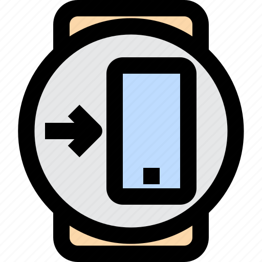 Phone, connection, linked, watch, smart, connect icon - Download on Iconfinder