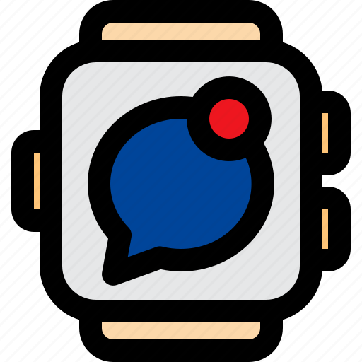 Watch, smart, talk, ringtone, text, message, notification icon - Download on Iconfinder