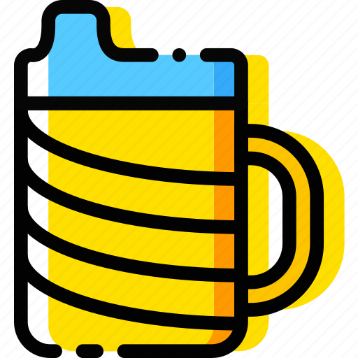 Child, cup, feeding, toy, yellow icon - Download on Iconfinder