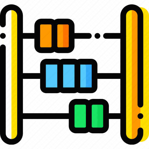 Abacus, baby, child, toy, yellow icon - Download on Iconfinder