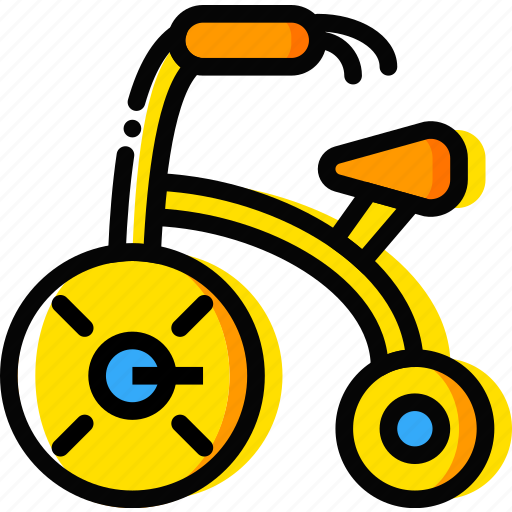 Baby, child, toy, tricycle, yellow icon - Download on Iconfinder