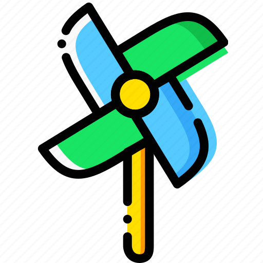 Child, toy, wind, yellow icon - Download on Iconfinder