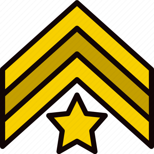 Army, badge, colour, military, sergeant, soldier, war icon - Download on Iconfinder