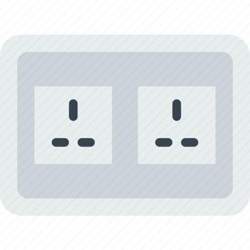Building, construction, double, socket, tool, uk, work icon - Download on Iconfinder