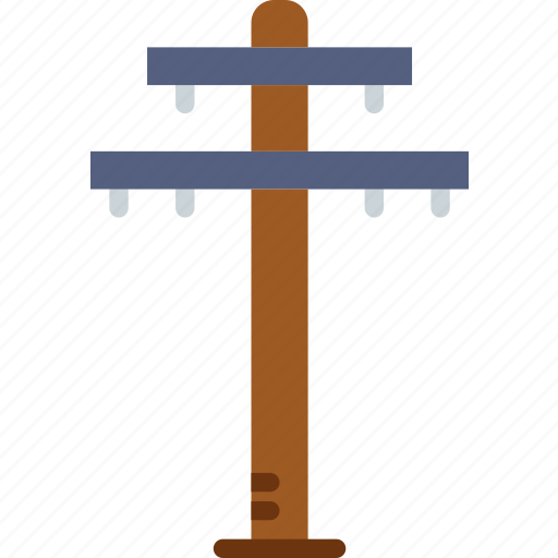 Building, construction, electricity, pole, tool, work icon - Download on Iconfinder