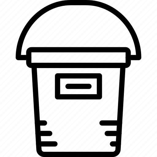 Bucket, building, construction, paint, tool, work icon - Download on Iconfinder