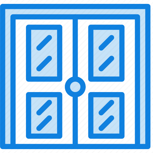 Building, construction, door, double, tool, work icon - Download on Iconfinder