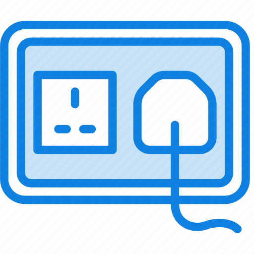 Building, construction, plug, socket, tool, uk, work icon - Download on Iconfinder