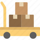 box, forklift, give, shipping, transport