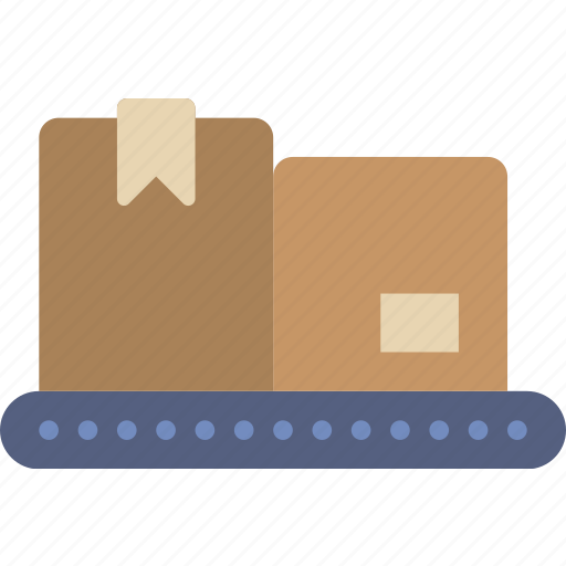 Belt, box, conveior, give, shipping, transport icon - Download on Iconfinder