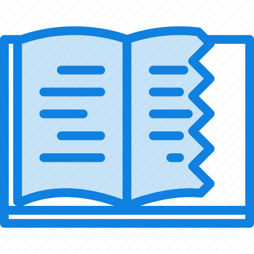 Book, education, knowledge, learning, study, torn icon - Download on Iconfinder