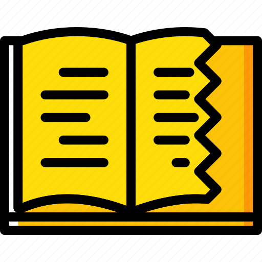 Book, education, knowledge, learning, study, torn icon - Download on Iconfinder