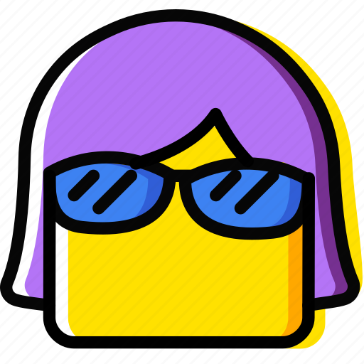 Emoji, emoticon, face, girl, smug icon - Download on Iconfinder