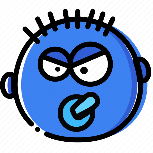 Baby, emoji, emoticon, face, mean icon - Download on Iconfinder