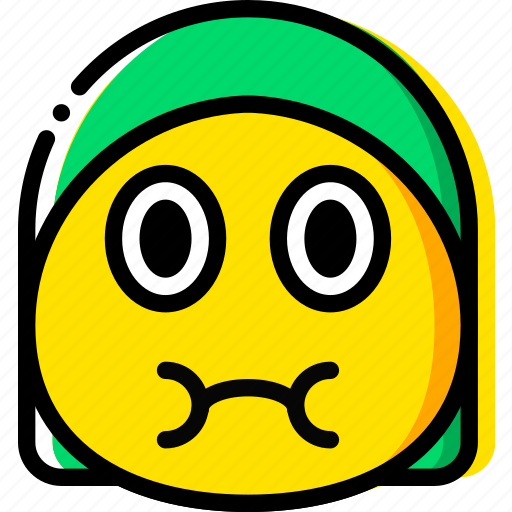 green sick emoji png