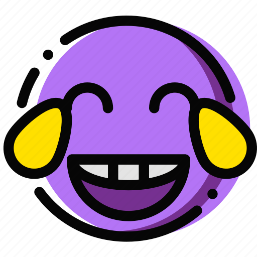 Emoji, emoticon, face, laughing icon