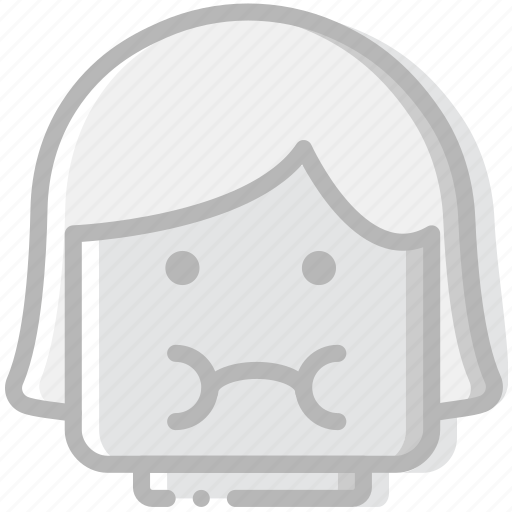 Emoji, emoticon, face, girl, sick icon - Download on Iconfinder