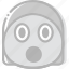 emoji, emoticon, face, surprised 
