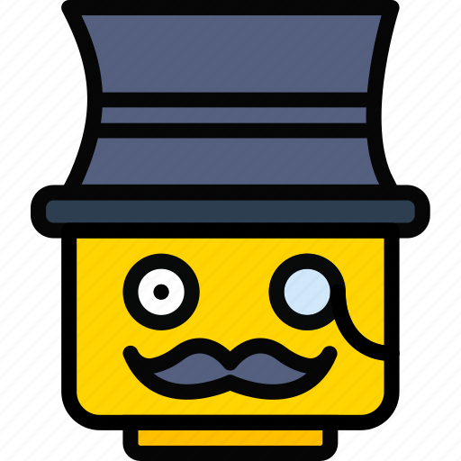 Emoji, emoticon, face, sir icon - Download on Iconfinder