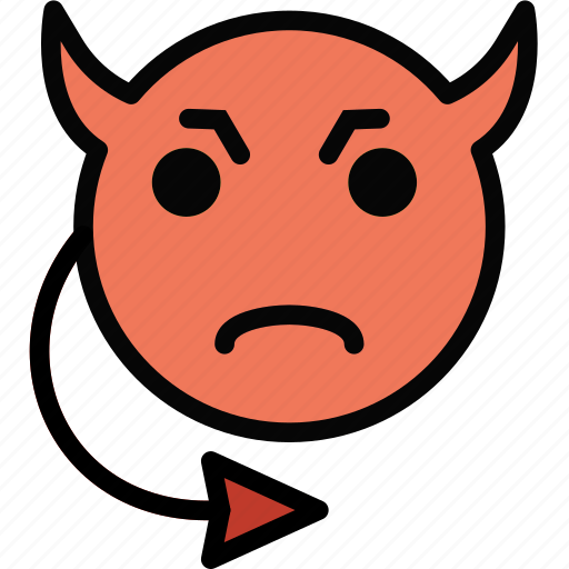 Emoji, emoticon, evil, face icon - Download on Iconfinder