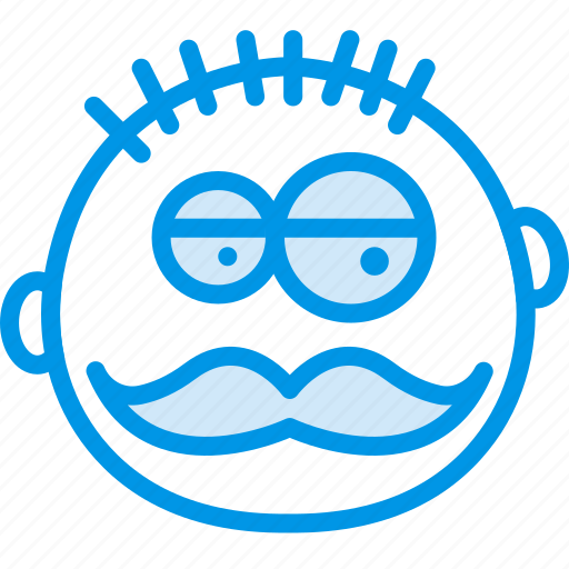 Emoji, emoticon, face, manly icon - Download on Iconfinder