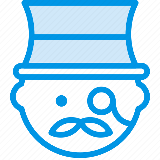 Emoji, emoticon, face, gentleman icon - Download on Iconfinder