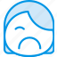 emoji, emoticon, face, sad 