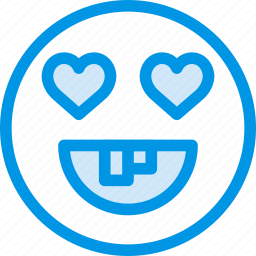 Emoji, emoticon, face, fool, love icon - Download on Iconfinder
