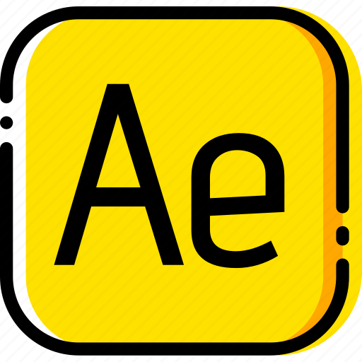 Adobe, after, effects, file, type, yellow icon - Download on Iconfinder