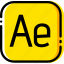 adobe, after, effects, file, type, yellow 
