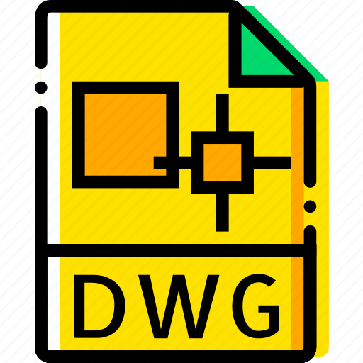 Dwg, file, type, yellow icon - Download on Iconfinder