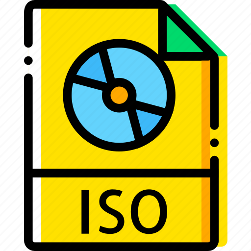 File, image, iso, type, virtual, yellow icon - Download on Iconfinder