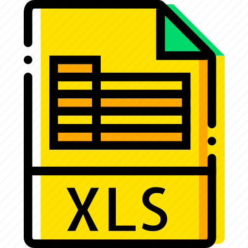 File, type, xls, yellow icon - Download on Iconfinder