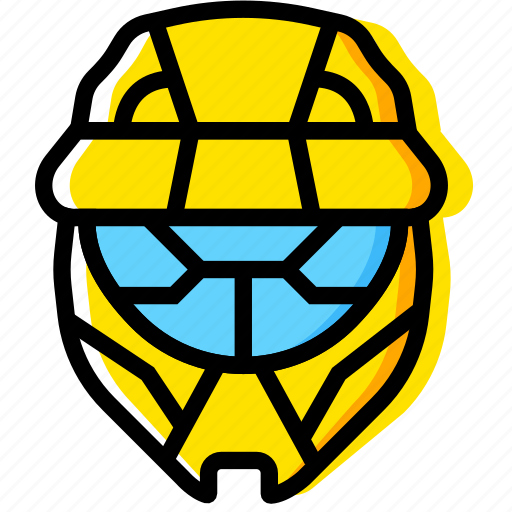 Game, halo, head, odst, yellow icon - Download on Iconfinder
