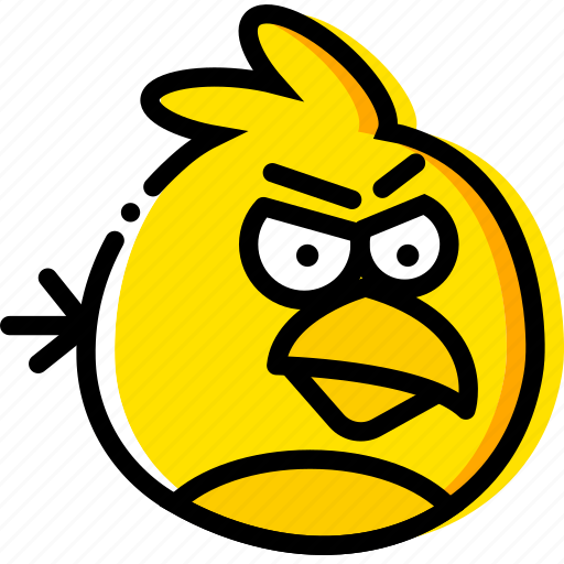 Angry, birds, game, red, yellow icon - Download on Iconfinder