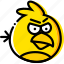 angry, birds, game, red, yellow 