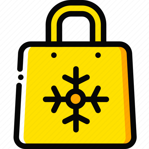 Christmas, holiday, season, shopping, yellow icon - Download on Iconfinder