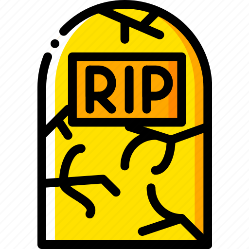 Grave, holiday, season, stone, yellow icon - Download on Iconfinder