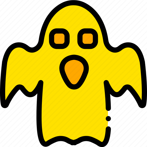 Ghost, holiday, scary, season, yellow icon - Download on Iconfinder