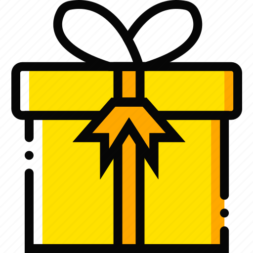 Christmas, gift, holiday, season, yellow icon - Download on Iconfinder