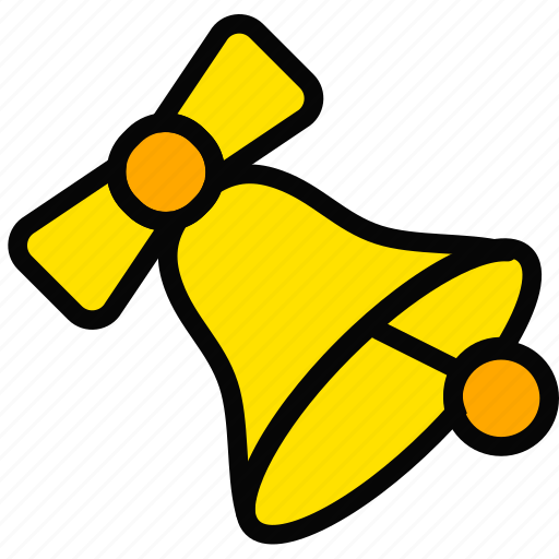 Bell, christmas, holiday, season, yellow icon - Download on Iconfinder