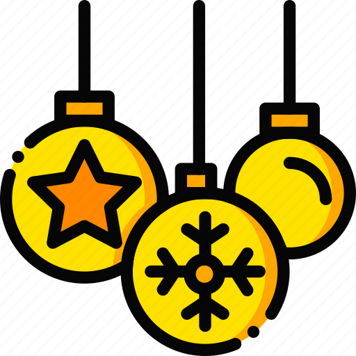 Christmas, decorations, holiday, season, yellow icon - Download on Iconfinder