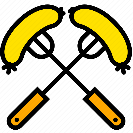 Barbeque, feast, holiday, season, yellow icon - Download on Iconfinder