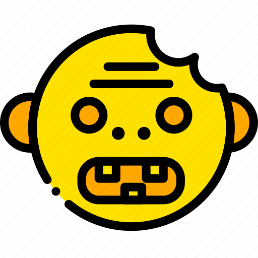 Halloween, holiday, season, yellow, zombie icon - Download on Iconfinder