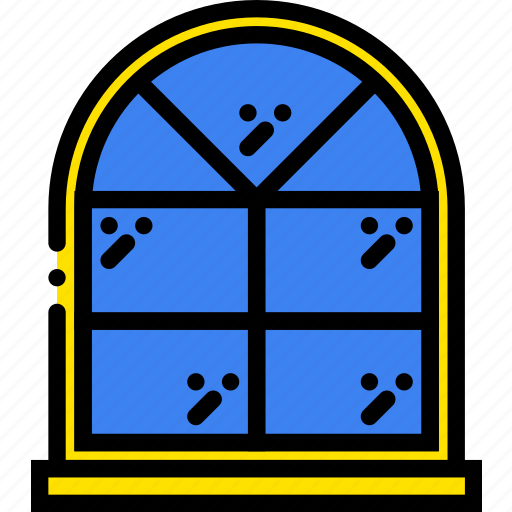 Arched, belongings, furniture, households, window icon - Download on Iconfinder