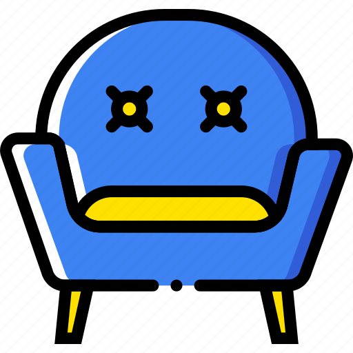 Armchair, belongings, furniture, households icon - Download on Iconfinder