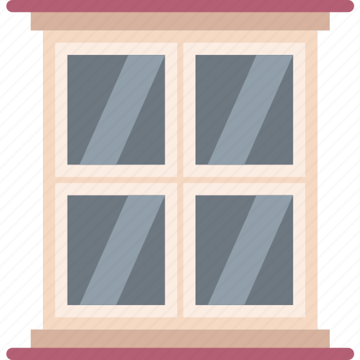 Belongings, furniture, households, square, window icon - Download on Iconfinder
