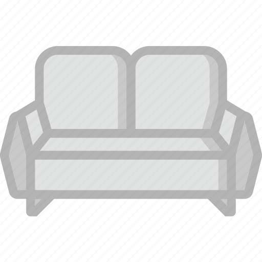 Belongings, couch, furniture, households, seated icon - Download on Iconfinder